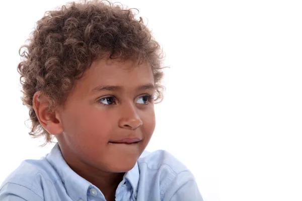 Child with curly hair — Stock Photo, Image