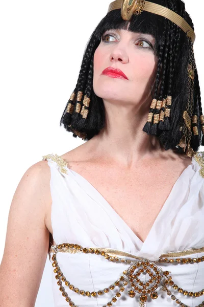 stock image Woman in Cleopatra Fancy Dress Costume