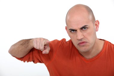 Angry man clipart