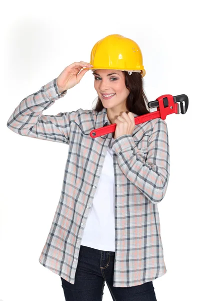 Hantverkerska att göra en hatt tips — Stockfoto