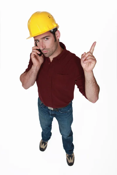 Aktern foreman viftar sitt finger — Stockfoto