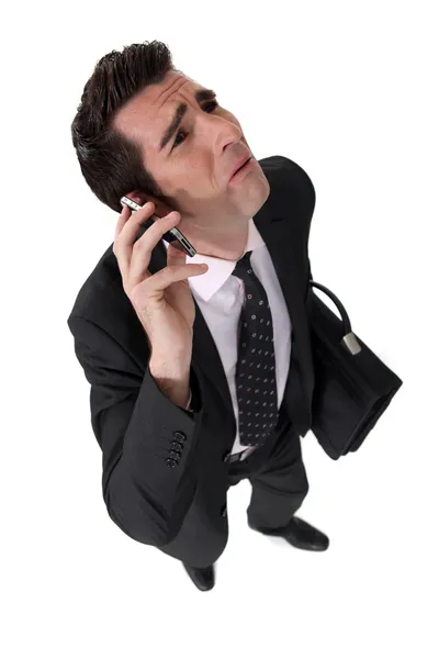 Businessman being nagged by his wife — Stock Photo, Image