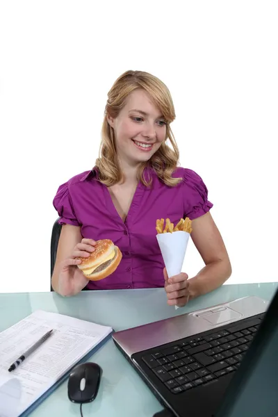Food in the office — Stock Photo, Image