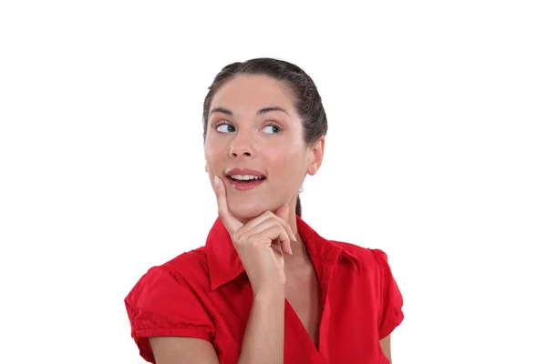 Excited smart woman — Stock Photo, Image