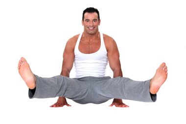 Male gymnast clipart