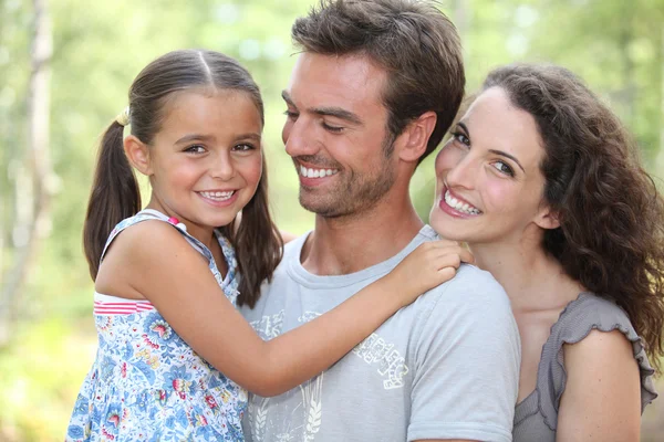 Portrait of parents with child — Stock Photo, Image
