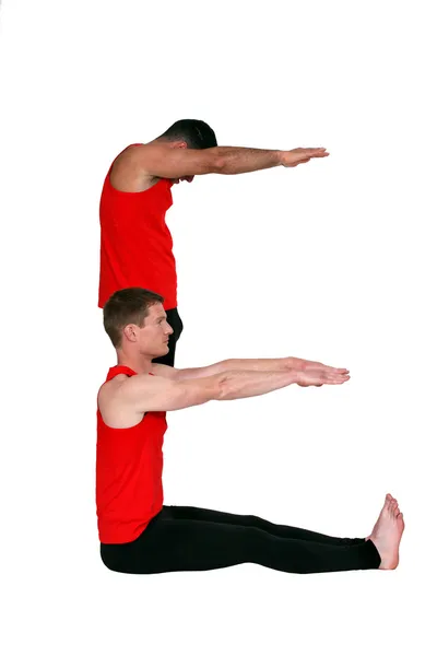 Mężczyzna gimnastyka — Zdjęcie stockowe
