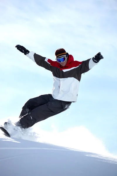 Hombre snowboard — Foto de Stock