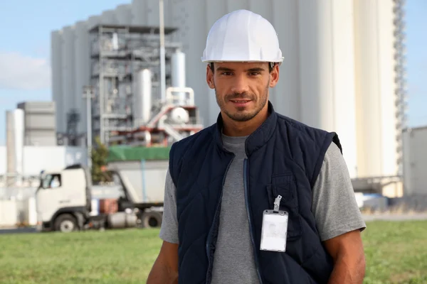 Foreman in construction site — Stock Photo, Image
