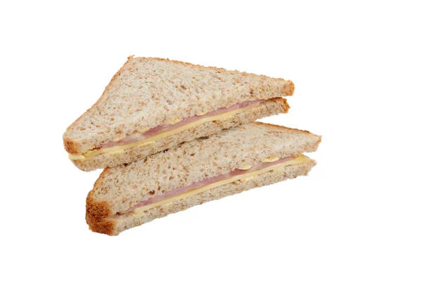 Квадратний шинка сендвіч — стокове фото