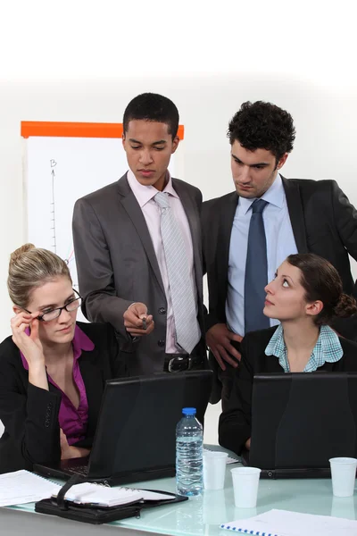 Businesspeople during meeting — Stock Photo, Image