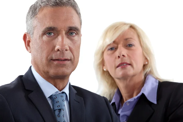 Mature business couple — Stock Photo, Image