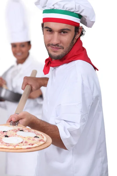 Σεφ πίτσας — Φωτογραφία Αρχείου