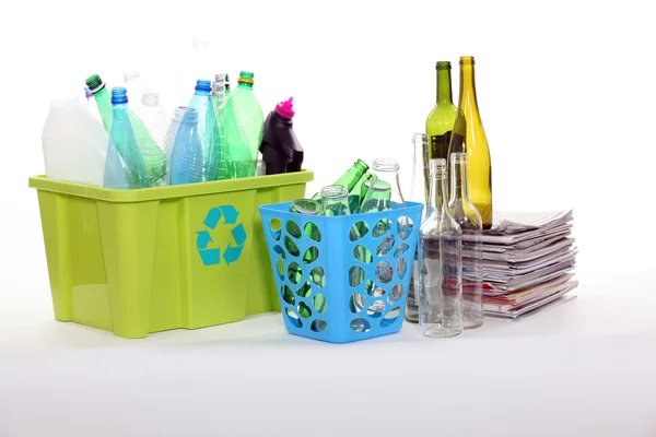 Recyklovatelné obaly — Stock fotografie