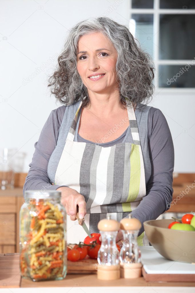 Woman Cooking At Home