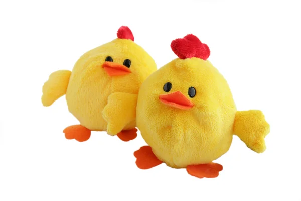 Juguetes suaves de pollo — Foto de Stock