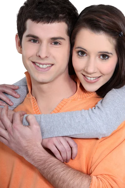 Retrato de una pareja joven y atractiva —  Fotos de Stock