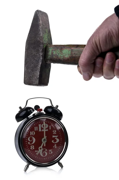 Hammer and Clock — Stock Photo, Image