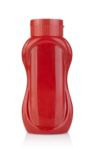 Пластиковая бутылка кетчупа — стоковое фото