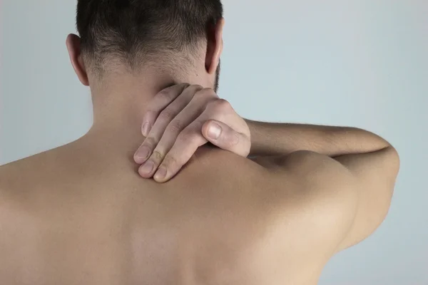 Nackenschmerzen - Mann — Stockfoto