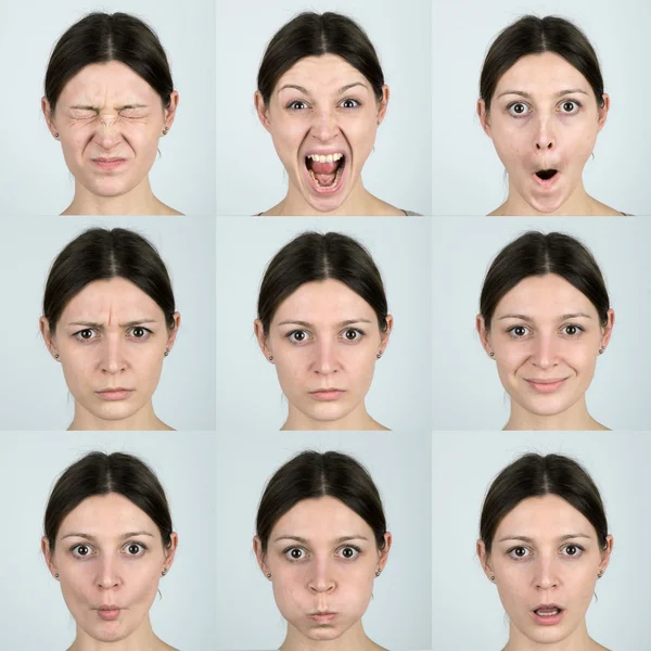 Expressões faciais — Fotografia de Stock