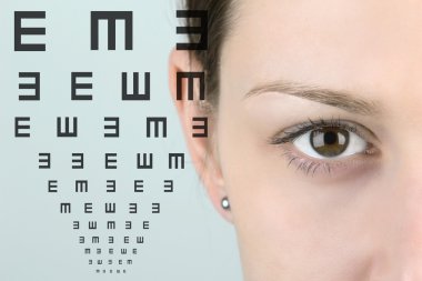 Eyesight chart clipart