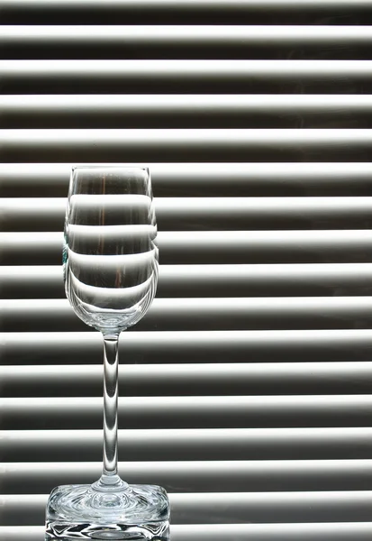 Lege wijnglas — Stockfoto