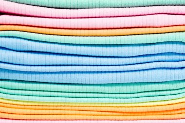 Stack of multicolored cotton underwear clipart