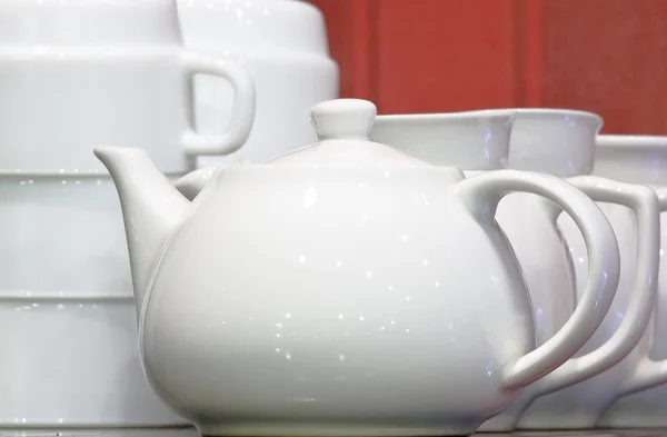 stock image White teapot