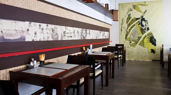 Japońska restauracja wnętrza — Zdjęcie stockowe
