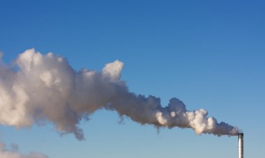 Air Pollution from an Industrial Plant clipart