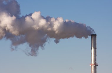 Endüstriyel bir fabrikadan Hava Kirliliği