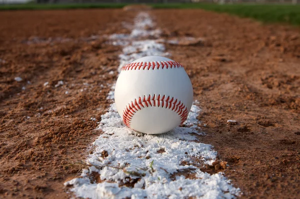 Baseball na řádku — Stock fotografie