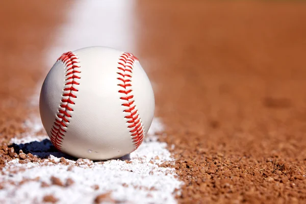 A kréta vonalon baseball — Stock Fotó