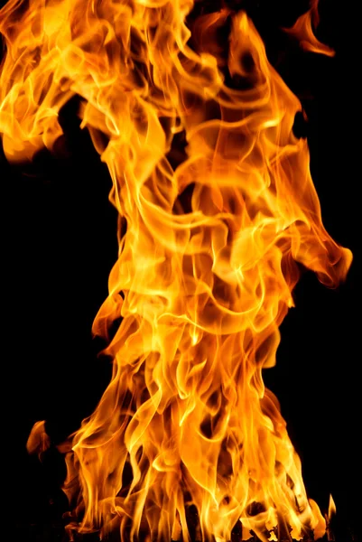 Detalhe do fogo ou da chama — Fotografia de Stock
