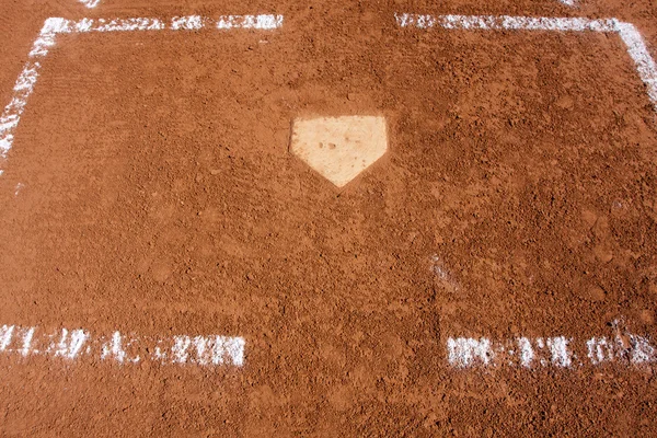 Baseball Field Home Plate — Stock Photo, Image