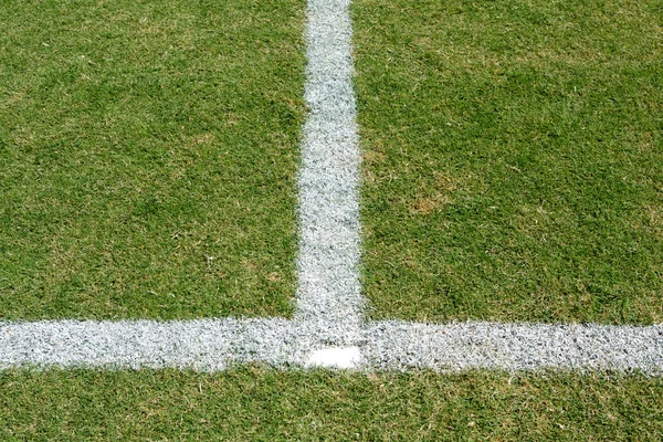 Лінії футбольного поля — стокове фото