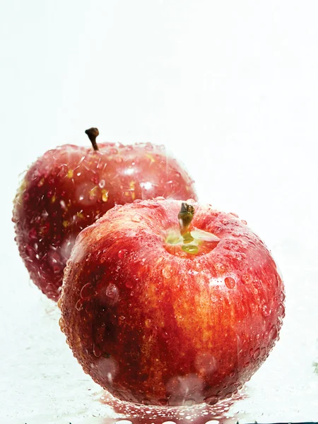 Manzanas húmedas — Foto de Stock