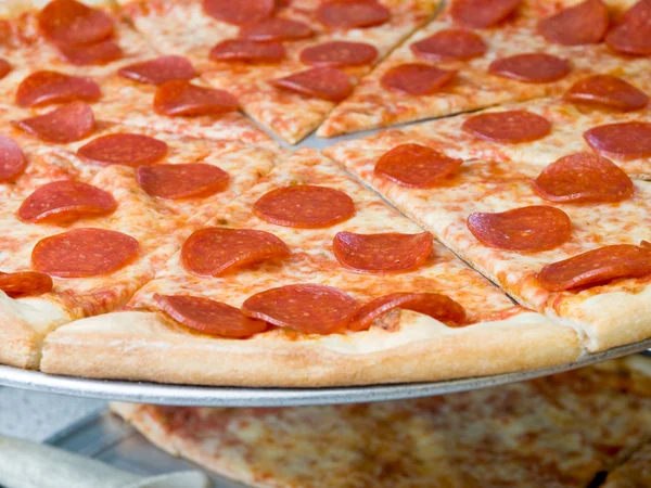 Pizza de pepperoni Fotografias De Stock Royalty-Free