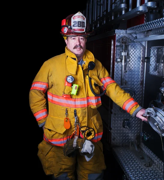 Retrato de bombeiro — Fotografia de Stock