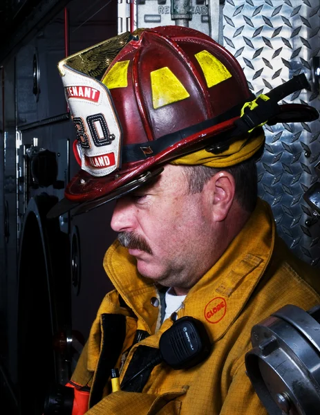 stock image Firefighter Portrait