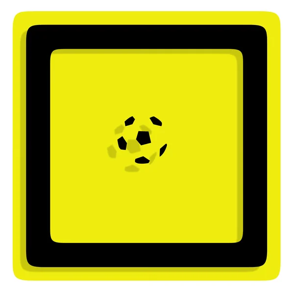 Ruch piłki nożnej w ramce, ilustracja — Zdjęcie stockowe