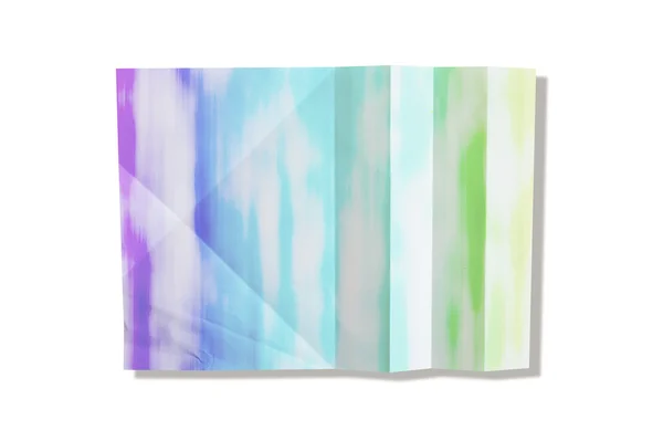 Abstraktní barevný papír na bílém pozadí — Stock fotografie
