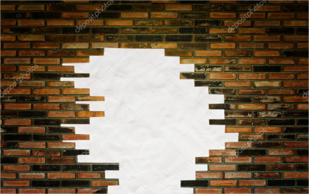 Old Brick Wall Background and texture, space plasticine for text