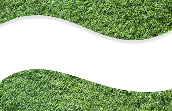 Arrière-plan en herbe et centre blanc pour le texte — Photo