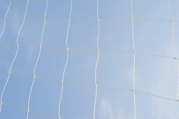 草の背景にゴール サッカー — ストック写真