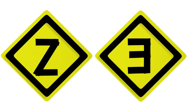 Letras do alfabeto Número sobre fundo branco (2 3 ) — Fotografia de Stock