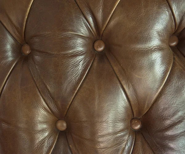 stock image Closeup texture of leather sofa for background