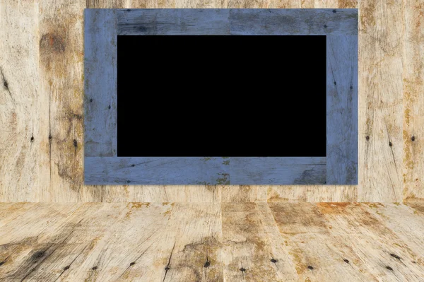 Placa de fundo de madeira e textura (azul ) — Fotografia de Stock