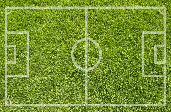 Fútbol fútbol en el campo de hierba — Foto de Stock